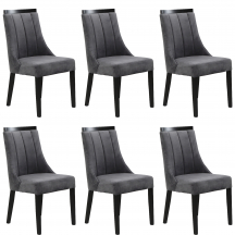 Zestaw krzeseł EKIKEN KR0154-DRE-BLL14 6szt Podstawowe