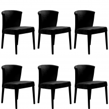 Zestaw krzeseł HIDEKI KR0150-DRE-BLL19 6szt Podstawowe