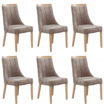 Zestaw krzeseł EKIKEN II KR0153-DRE-BLL40 6szt Podstawowe