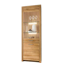 Witryna I drewniana z dębu olejowanego Lewa WZ-0169-0101 WZ-0169 Podstawowe