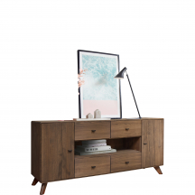 Komoda II drewniana z buku olejowanego WZ-0624-06.. WZ-0624 Podstawowe