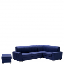 Narożnik rozkładany MECENAS Prawy + Pufa Podstawowe