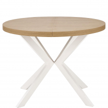 Stół rozkładany 100-250x100x75 PERONI Dąb Złoty / Biały Podstawowe