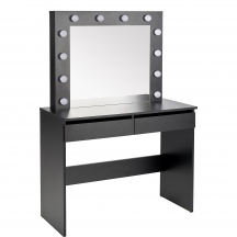 HOLLYWOOD czarny Halmar Toaletka z lustrem i oświetleniem Podstawowe