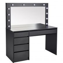 HOLLYWOOD XL czarny Halmar Toaletka z lustrem i oświetleniem Podstawowe (1)