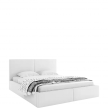 Łóżko tapicerowane HILTON z pojemnikiem i stelażem drewnianym bez materaca Podstawowe (1)