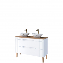 Szafka łazienkowa stojąca z umywalką 82-120-D-2S FIJI WHITE Podstawowe