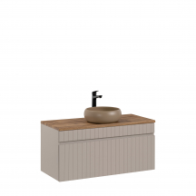 Szafka łazienkowa wisząca z umywalką 82-100-D-1S ICONIC CASHMERE Podstawowe