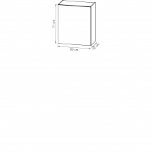 Szafka górna wisząca 1 drzwi W60.1/71 KAM SET Podstawowe