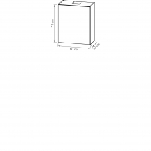 Szafka górna wisząca z okapem 1 drzwi W60.1/71P3C KAM SET Podstawowe
