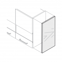 Bok nakładany 32 x 71 cm do kuchni KAM SET Podstawowe