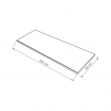 Blat 60 x 202 cm Marmur Roma do kuchni KAM SET Podstawowe