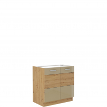 Szafka pod zlewozmywak 2 drzwi 80ZL 2F ARTISAN CAPPUCINO POŁYSK Podstawowe