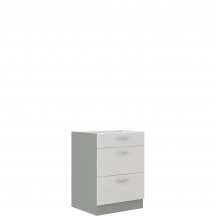 Szafka dolna stojąca 3 szuflady 60D 3S BIANCA Podstawowe