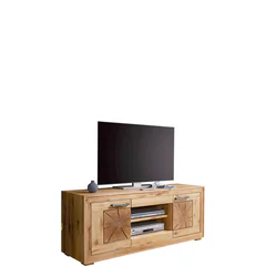 Szafka RTV II drewniana z dzikiego dębu WZ-0315-0411 WZ-0315 DĄB Podstawowe