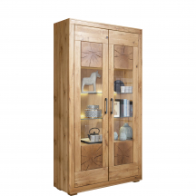 Witryna II drewniana z dzikiego dębu WZ-0315-0211 WZ-0315 DĄB Podstawowe