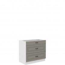 Szafka dolna stojąca 3 szuflady 80D 3S STILO CLAY GREY Podstawowe (1)