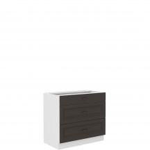 Szafka dolna stojąca 3 szuflady 80D 3S STILO GRAFIT MAT Podstawowe (1)