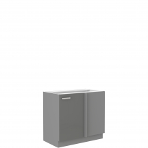 Szafka dolna stojąca narożna 1 drzwi 105 ND 1F GREY Podstawowe