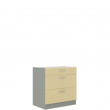 Szafka dolna stojąca 3 szuflady 80D 3S KARMEN Podstawowe