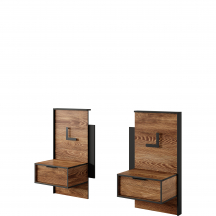 Komplet szafek nocnych z oświetleniem MILTON SYPIALNIA Podstawowe