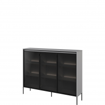 Kredens TR-08 z oświetleniem Szary TREND Podstawowe