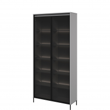 Witryna TR-07 z oświetleniem Szara TREND Podstawowe