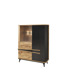 Szafka z barkiem 1DS2D z oświetleniem Lewa ETNA Podstawowe