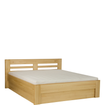 Łóżko drewniane bukowe 180 x 200 ze stelażem i pojemnikiem otwieranym od zanóżka LK111 BOX Podstawowe