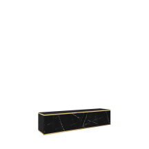 Szafka RTV-135 Czarny / Marmur Black Royal ORO Podstawowe
