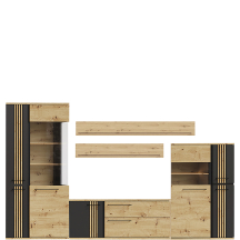 Zestaw mebli do salonu A MOLTO BLACK Podstawowe