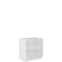 Szafka dolna stojąca 3 szuflady 80D 3S LARA BIAŁY POŁYSK Podstawowe