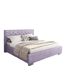 Łóżko tapicerowane 140 x 200 z pojemnikiem LANCIANO Podstawowe