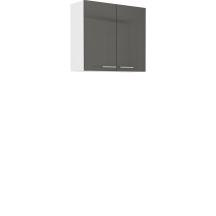 Szafka górna wisząca 2 drzwi 80 G-72 2F LARA GRAFIT POŁYSK Podstawowe