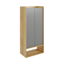 Szafa 2D Hikora Naturalna / Szary Przykurzony MOBIUS Podstawowe