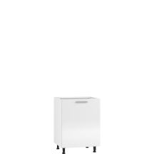 Szafka dolna stojąca 1 drzwi D-60/82 Biały / Biały Połysk VENTO Podstawowe