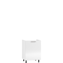 Szafka pod zlewozmywak 1 drzwi DK-60/82 Biały / Biały Połysk VENTO Podstawowe
