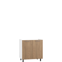 Szafka pod zlewozmywak 2 drzwi DK-80/82 Biały / Dąb Miodowy VENTO Podstawowe