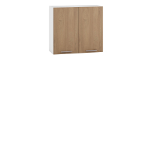 Szafka górna wisząca 2 drzwi G-80/72 Biały / Dąb Miodowy VENTO Podstawowe