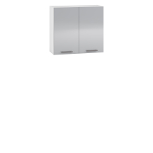 Szafka górna wisząca 2 drzwi G-80/72 Biały / Jasny Popiel Połysk VENTO Podstawowe