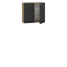 Szafka górna wisząca z ociekarką GC-80/72 Dąb Craft / Antracyt Połysk VENTO Podstawowe