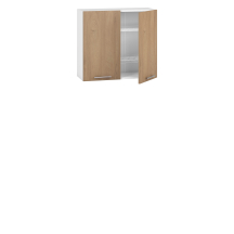 Szafka górna wisząca z ociekarką GC-80/72 Biały / Dąb Miodowy VENTO Podstawowe