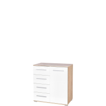 Komoda KM-2 Dąb Sonoma / Biały LIMA Podstawowe