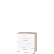 Komoda KM-3 Dąb Sonoma / Biały LIMA Podstawowe