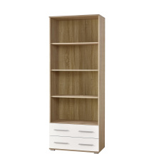 Regał REG-3 Dąb Sonoma / Biały LIMA Podstawowe