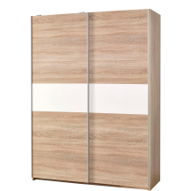 Szafa z drzwiami przesuwnymi S-1 Dąb Sonoma / Biały LIMA Podstawowe