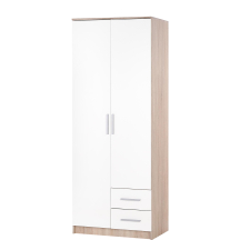 Szafa S-2 Dąb Sonoma / Biały LIMA Podstawowe