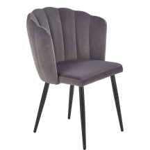 Krzesło metalowe K-386 Czarny / Popiel Podstawowe