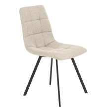 Krzesło metalowe K-402 Czarny / Beż Podstawowe