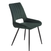 Krzesło metalowe K-404 Czarny / Ciemny Zielony Podstawowe